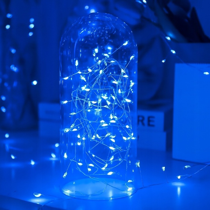 Girlanda LED 30m 1000 diod niebieskie lampki choinkowe IP44 8 funkcji