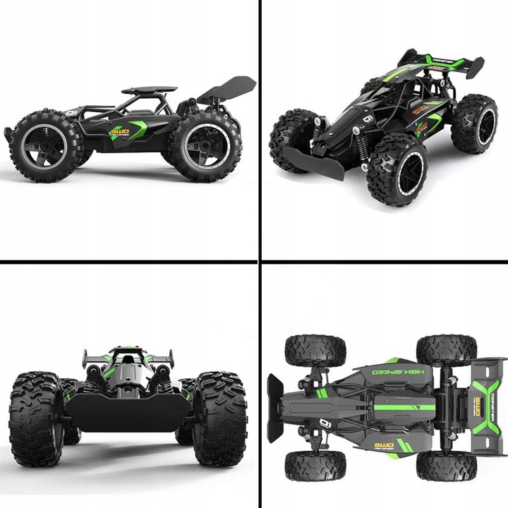 SAMOCHÓD ZDALNIE STEROWANY AKUMULATOR 2,4GHZ RC SZYBKI SAMOCHÓD TERENOWY