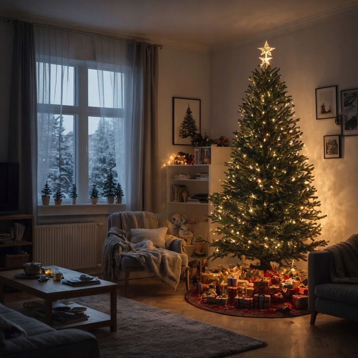 Ciepłe białe lampki choinkowe światełka zewnętrzne 1000LED 50m IP44 FLESH