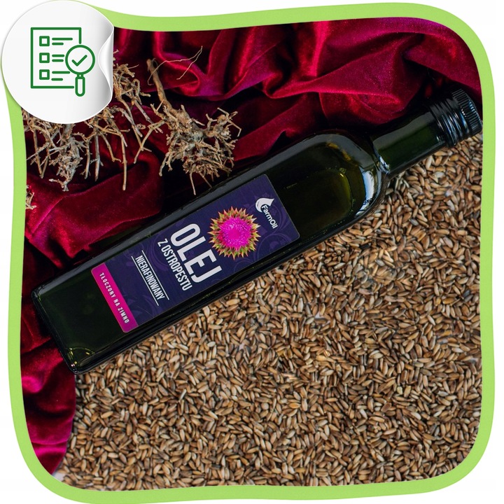 Olej z ostropestu tłoczony na zimno na wątrobę naturalny zdrowy 1L 2x500ml