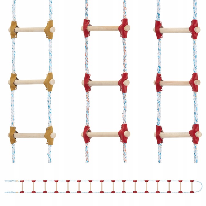 Drabina sznurowa linowa na dach ATESTOWANA 15m dekarska pleciona