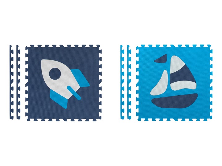 MATA PIANKOWA EVA PUZZLE MIĘKKA DLA DZIECI POJAZDY 180x180cm RICOKIDS