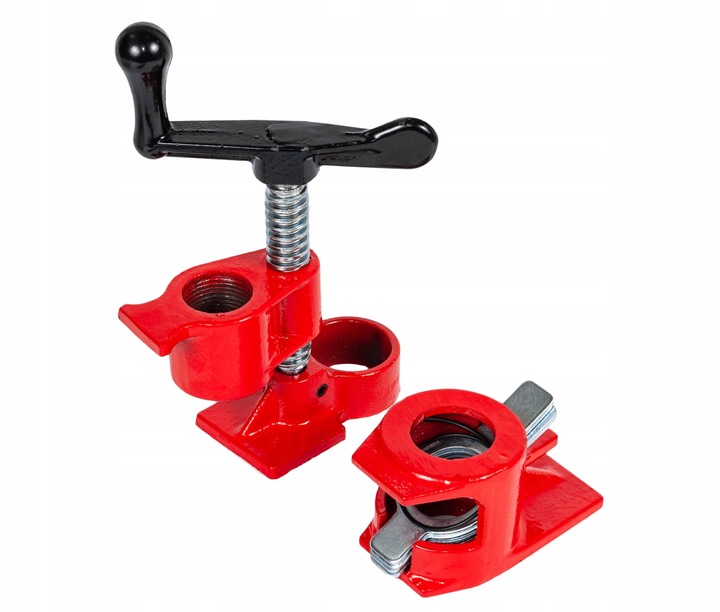 4x ŚCISK STOLARSKI RUROWY BEZKOŃCOWY NA RURĘ 3/4" ZACISK MONTAŻOWY IMADŁO