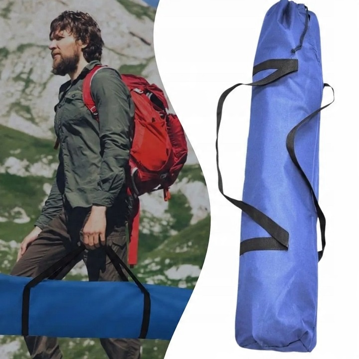 ŁÓŻKO SKŁADANE POLOWE TURYSTYCZNE KANADYJKA LEŻANKA 190cm STABILNE TORBA