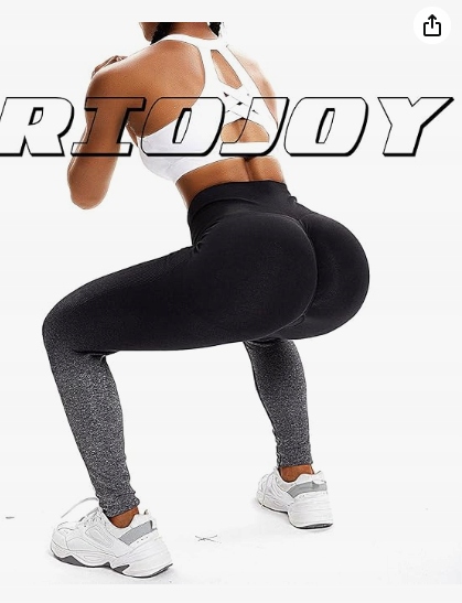 RIOJOY LEGGINSY DAMSKIE SPORTOWE PUSH UP WYSOKI STAN GRADIENT ROZMIAR M