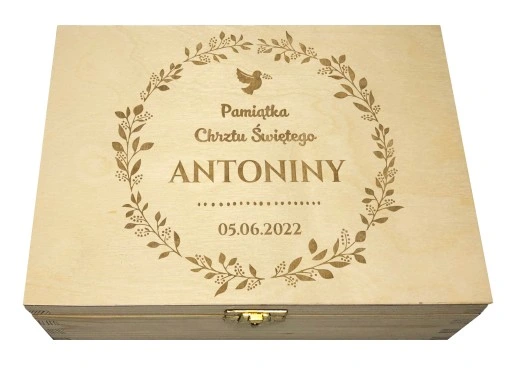 PUDEŁKO WSPOMNIEŃ PREZENT ROCZEK CHRZEST NARODZINY