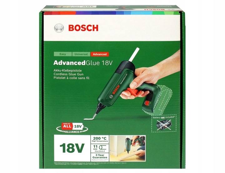 PISTOLET DO KLEJU AdvancedGlue 18V BOSCH 1x2,5Ah
