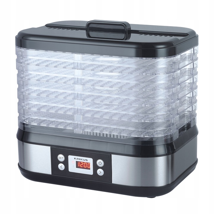 Duża Suszarka spożywcza do Grzybów Owoców Warzyw Dehydrator Timer Krexus
