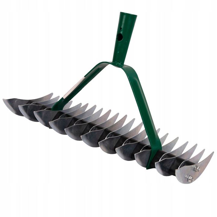 AERATOR WERTYKULATOR OBROTOWY RĘCZNY WAHADŁOWY DO TRAWY TRAWNIKA Z KOLCAMI