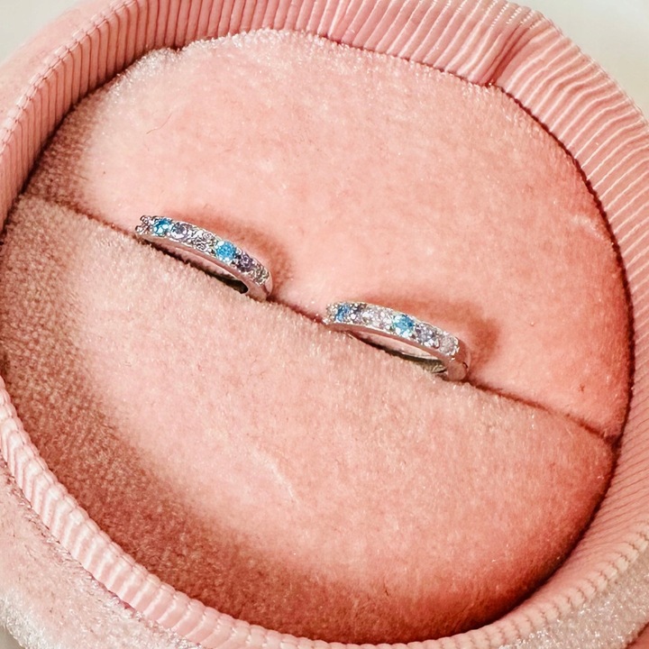 Kolczyki srebrne 925 dla dziewczynki dzieci koła kółka srebro 925 rodowane