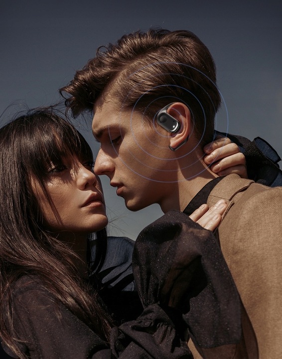 SŁUCHAWKI bezprzewodowe ZAUSZNE TWS Y30 z ENC IDEALNE do biegania i Rozmów