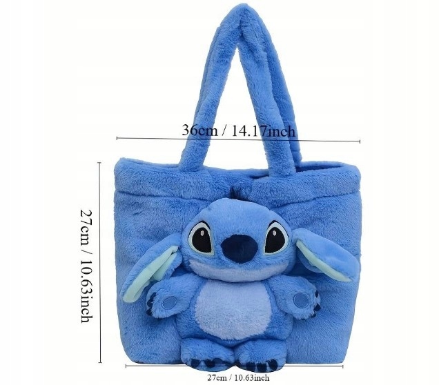 TOREBKA PLUSZAK STICH STITCH MASKOTKA PLUSZOWA TOREBECZKA NA RAMIĘ DZIECI