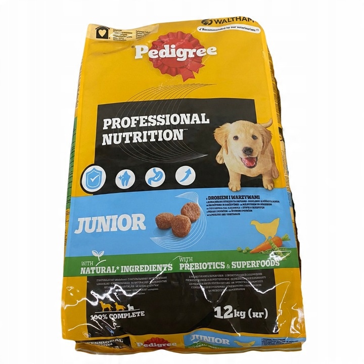 Pedigree Junior Professional Nutrition drób 12 kg