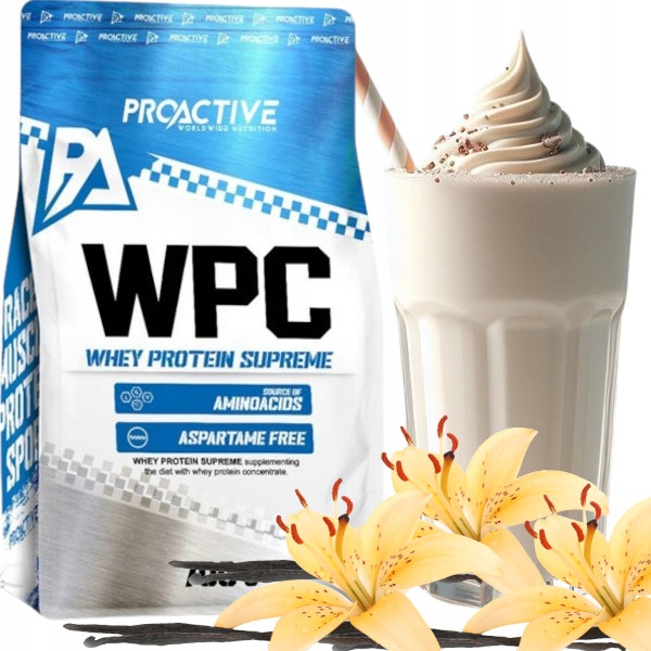 BIAŁKO whey WPC serwatkowe ODŻYWKA białkowa WANILIA ProActive INSTANT 700g