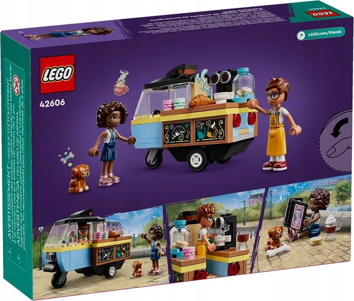 KLOCKI LEGO FRIENDS 42606 MOBILNA PIEKARNIA PREZENT DLA DZIEWCZYNEK +TORBA