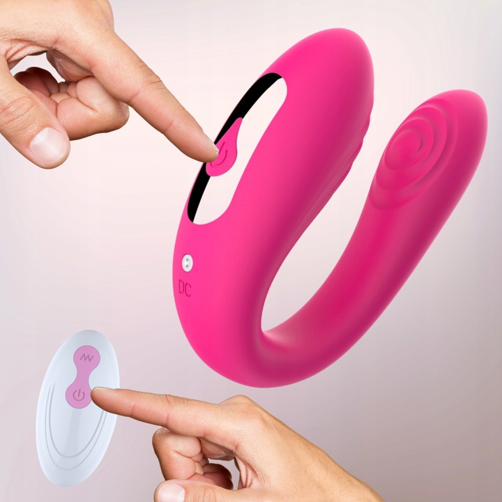 WIBRATOR DLA PAR masażer punktu G łechtaczki i penisa prezent NA WALENTYNKI