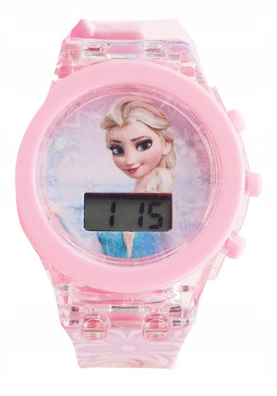 zegarek dziecięcy FROZEN kraina lodu LED dla dziewczynki dzieci ŚWIATŁO
