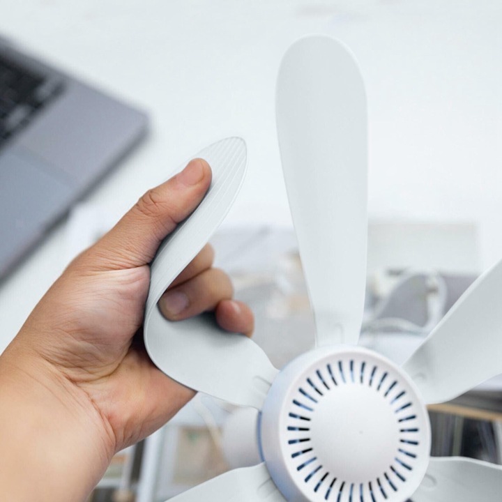 WENTYLATOR SUFITOWY WIATRAKIEM WIATRAK 42CM CHŁODNICĄ POWIETRZA 6-ŁOPATKOWY