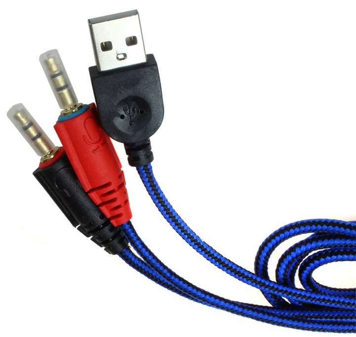 SŁUCHAWKI DLA GRACZY GAMINGOWE LED Mikrofon +COMBO