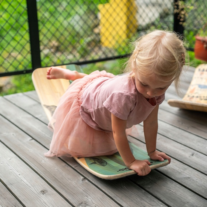 Switch Deska do balansowania z filcem dla dzieci 85cm bujak bezpieczna