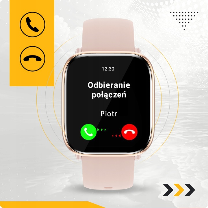 SMARTWATCH DAMSKI POLSKIE MENU ROZMOWY PULS CIŚNIENIE SPORT AMOLED 4 PASKI