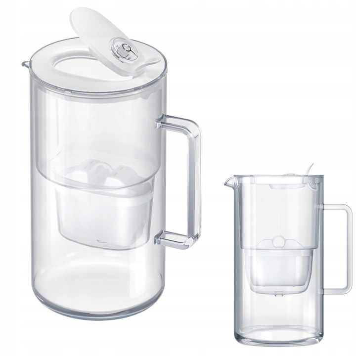 Dzbanek Filtrujący Szklany Aquaphor Glass 2,5l z Wkładem Maxfor + Biały