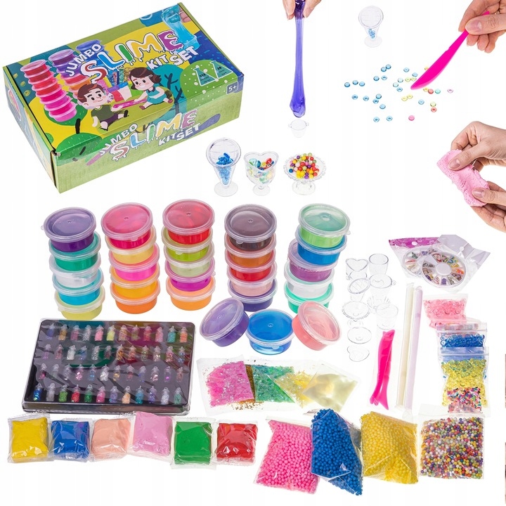 ZESTAW DO ROBIENIA SLIME FABRYKA LABORATORIUM XXL SLIME BOX GLUT JUMBO