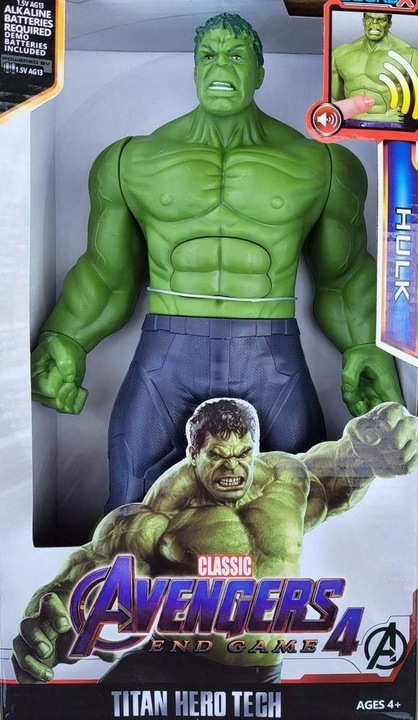 Hulk Avengers figurka z dźwiękiem ruchome elementy wielkość 30 cm Duży