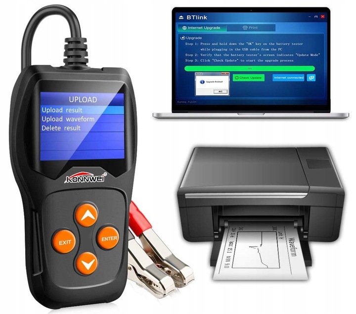 TESTER DO BATERII AKUMULATORÓW 12V Konnwei KW600