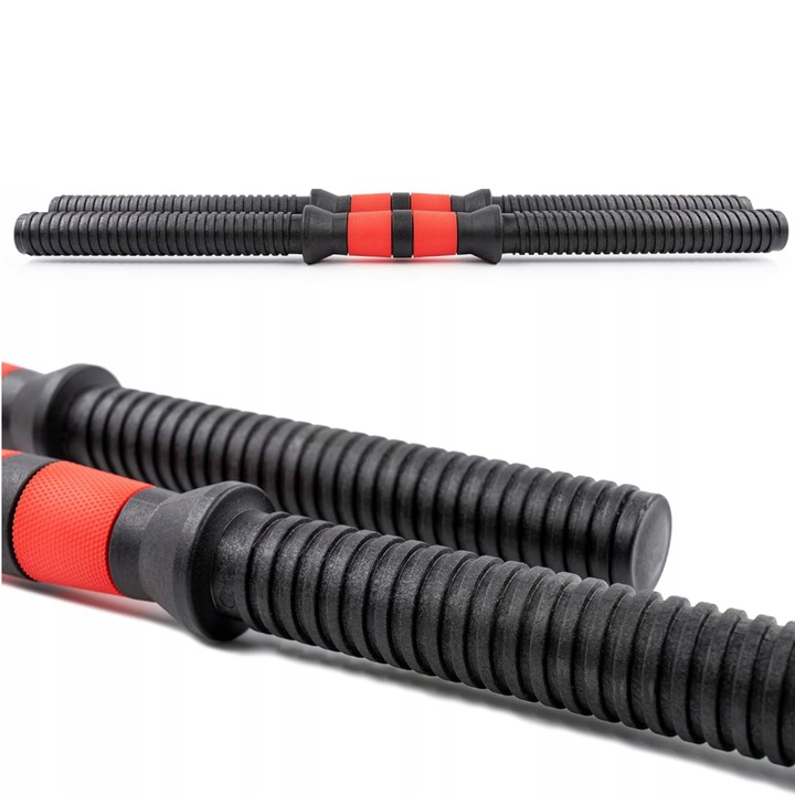 HANTLE ZESTAW HANTLI REGULOWANYCH DO ĆWICZEŃ 35 kg + SZTANGA