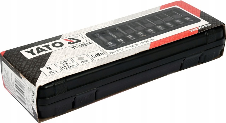 YATO YT-10654 ZESTAW KLUCZY UDAR. T30-T80 TORX 8CZ