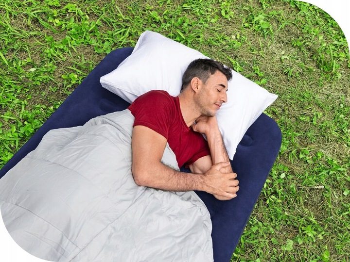 Materac Dmuchany Welurowy Jednoosobowy Łóżko Bestway 67001 188x99 MODEL2025