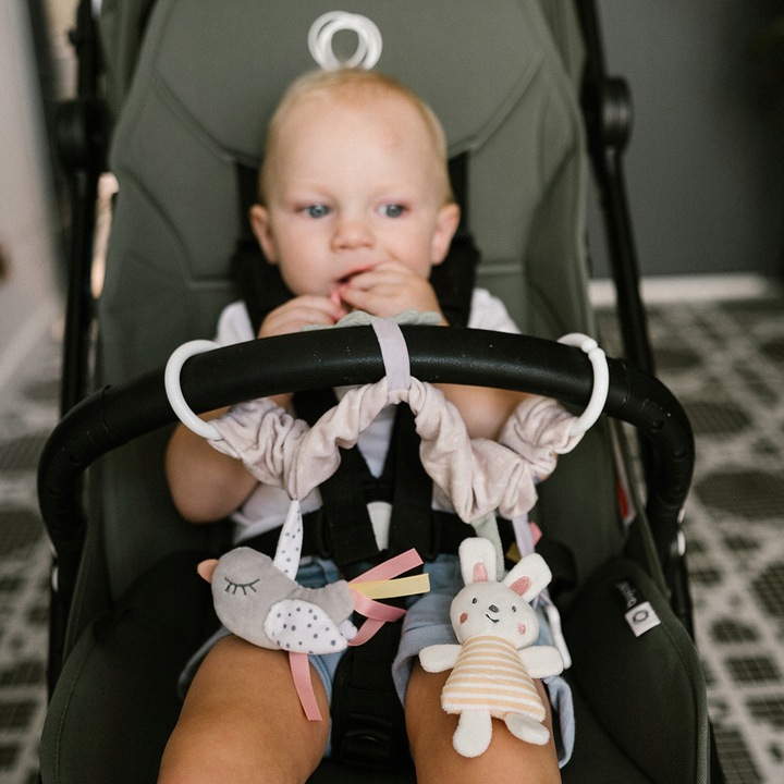 BABYONO EDUKACYJNA ZABAWKA SENSORYCZNA DO WÓZKA ŁÓŻECZKA FOTELIKA NATURE