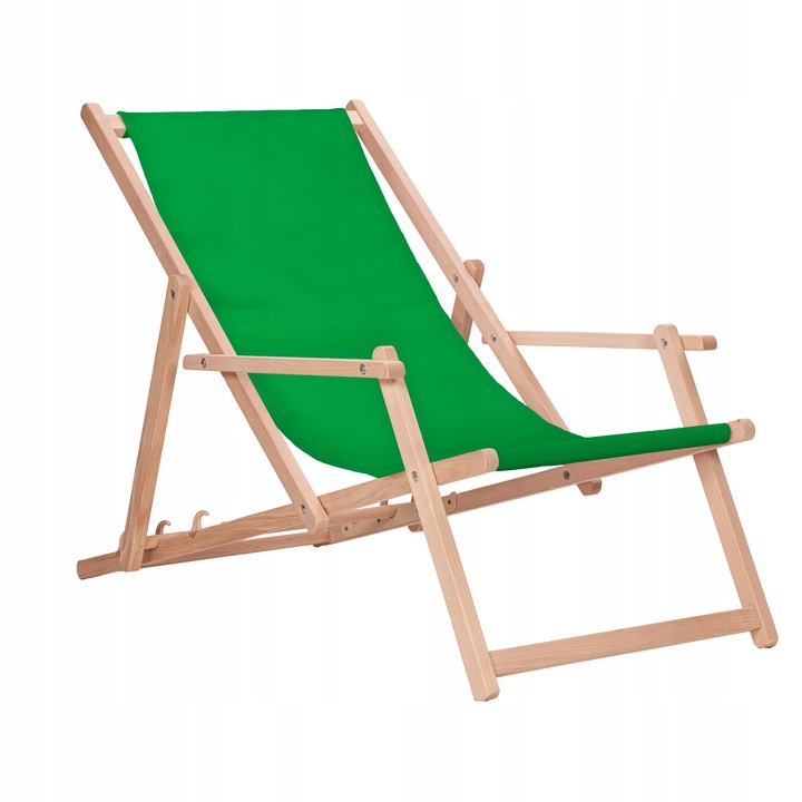 Leżak drewniany z podłokietnikami ogrodowy San-Drew TP23