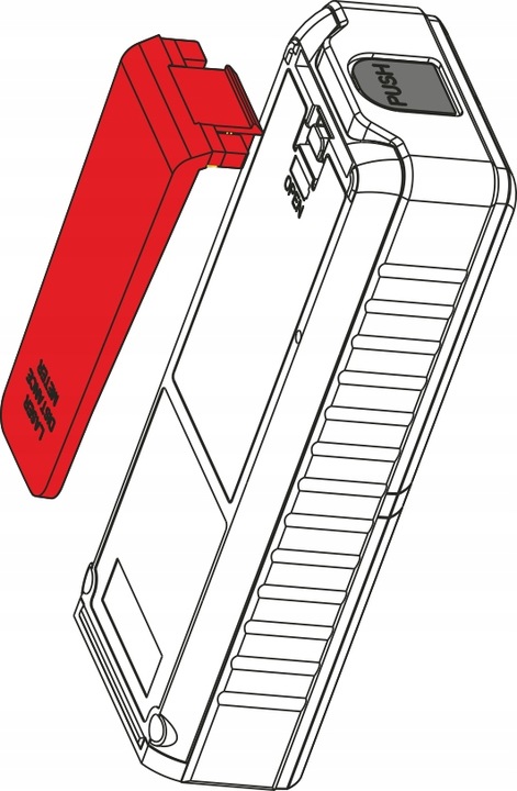 DALMIERZ LASEROWY PROFESJONALNY CYFROWY MIERNIK ODLEGŁOŚCI 60 METRÓW S2 LCD