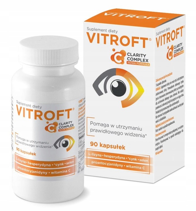 Vitroft Formuła Clarity Complex wzrok 90 kapsułek