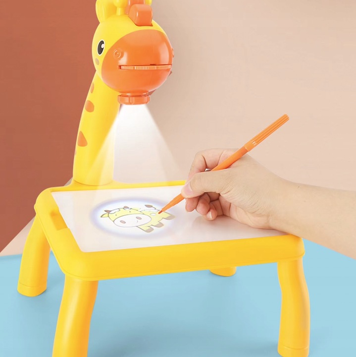 PROJEKTOR RZUTNIK DO NAUKI RYSOWANIA Stolik Edukacyjny Slajdy Do Malowania