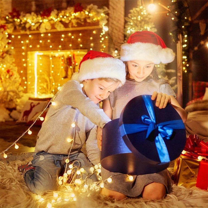 13M 100LED Lampki Świąteczne Światełka Choinkowe Ciepłe Zewnętrzne Blask