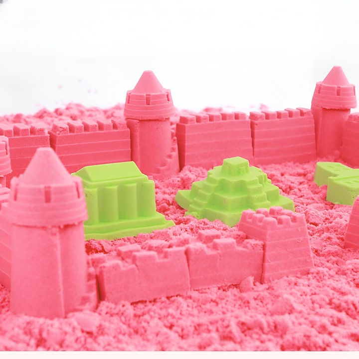 PIASEK KINETYCZNY 3kg + FOREMKI BASEN PIASKOWNICA MAGICZNY ZESTAW AKCESORIA