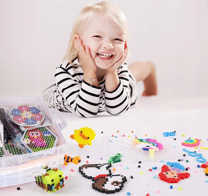 KORALIKI DO PRASOWANIA PRASOWANKA KUFEREK ZESTAW 6000 ELEMENTÓW DLA DZIECI