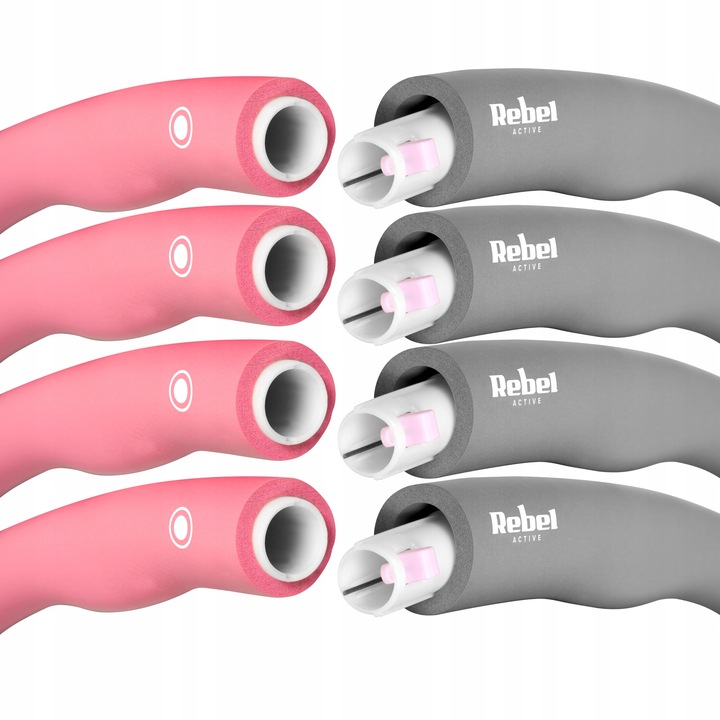 Hula Hop koło odchudzające do ćwiczeń składane regulowane z wypustkami 95cm