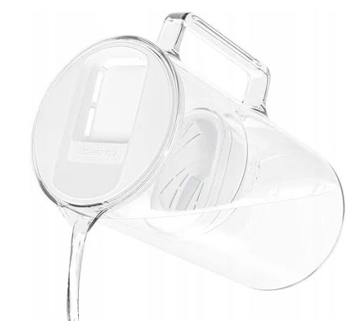 Dzbanek filtrujący Wessper D2 Borosilicate 3 l biały + filtr