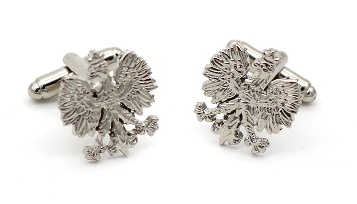 ORZEŁ POLSKI SPINKI DO MANKIETÓW z etui