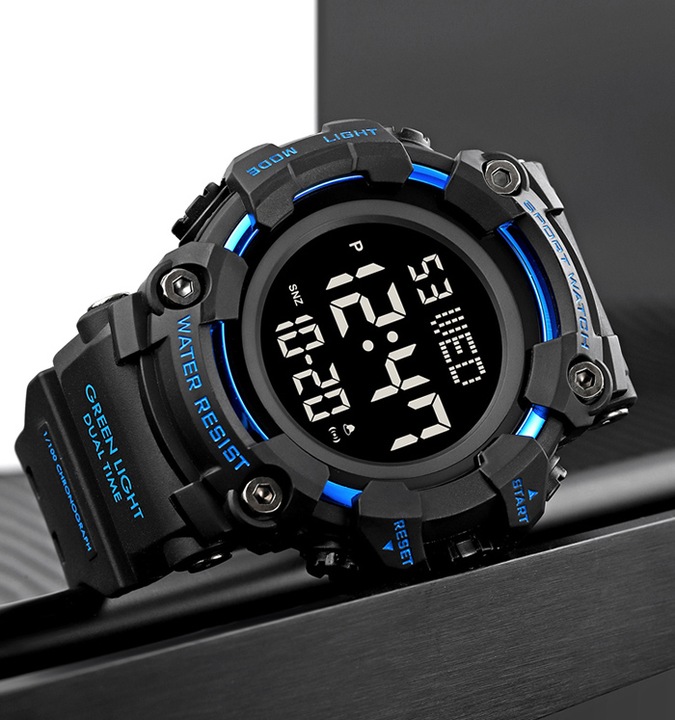 Zegarek męski elektroniczny militarny taktyczny wiele funkcji
