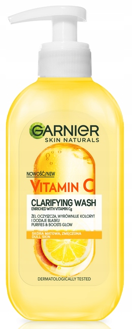 Garnier Vitamin C Żel Oczyszczający Do Mycia Twarzy 200 Ml