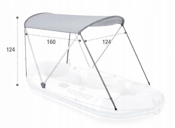 Baldachim Zadaszenie Obudowa Daszek Bimini Top do Pontonu Intex 68600