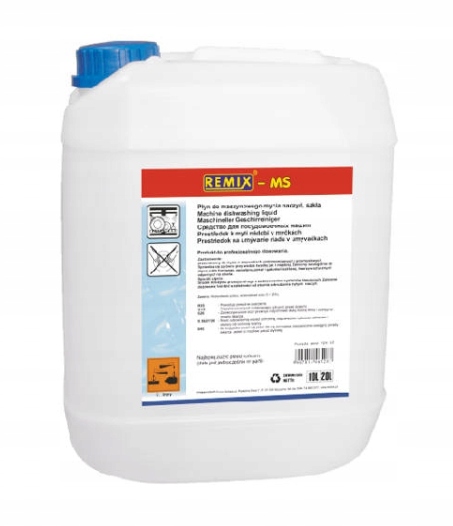 Płyn myjący do zmywarek Remix MS 10 litrów