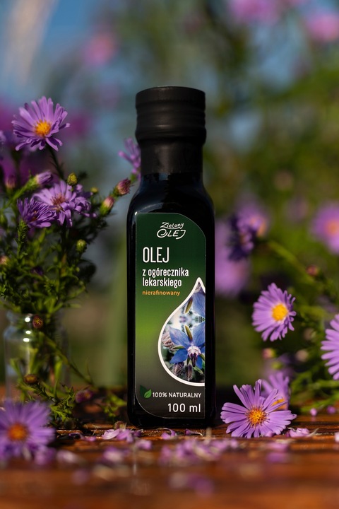 OLEJ Z OGÓRECZNIKA LEKARSKIEGO 100ml nierafinowany ZIELONY OLEJ