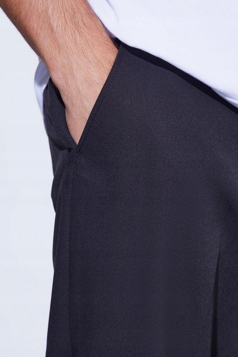 CZARNE SPODNIE PROSTE ELEGANCKIE KLASYCZNE W KANT BOOHOOMAN 40