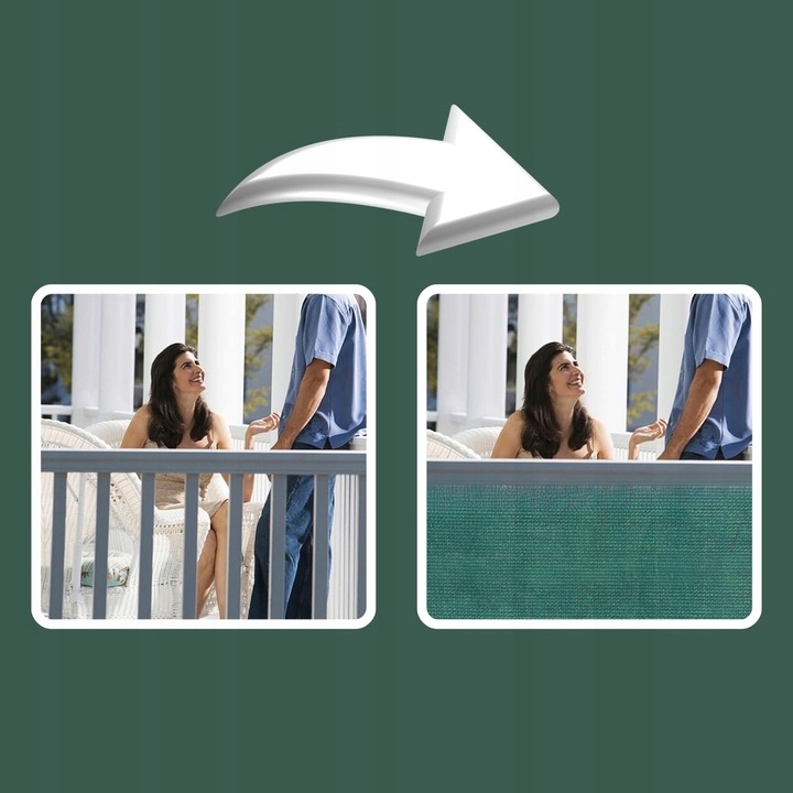 SIATKA CIENIUJĄCA 1,5x10m MASKUJĄCA 62% OSŁONA MATA NA OGRODZENIE PŁOT +UV